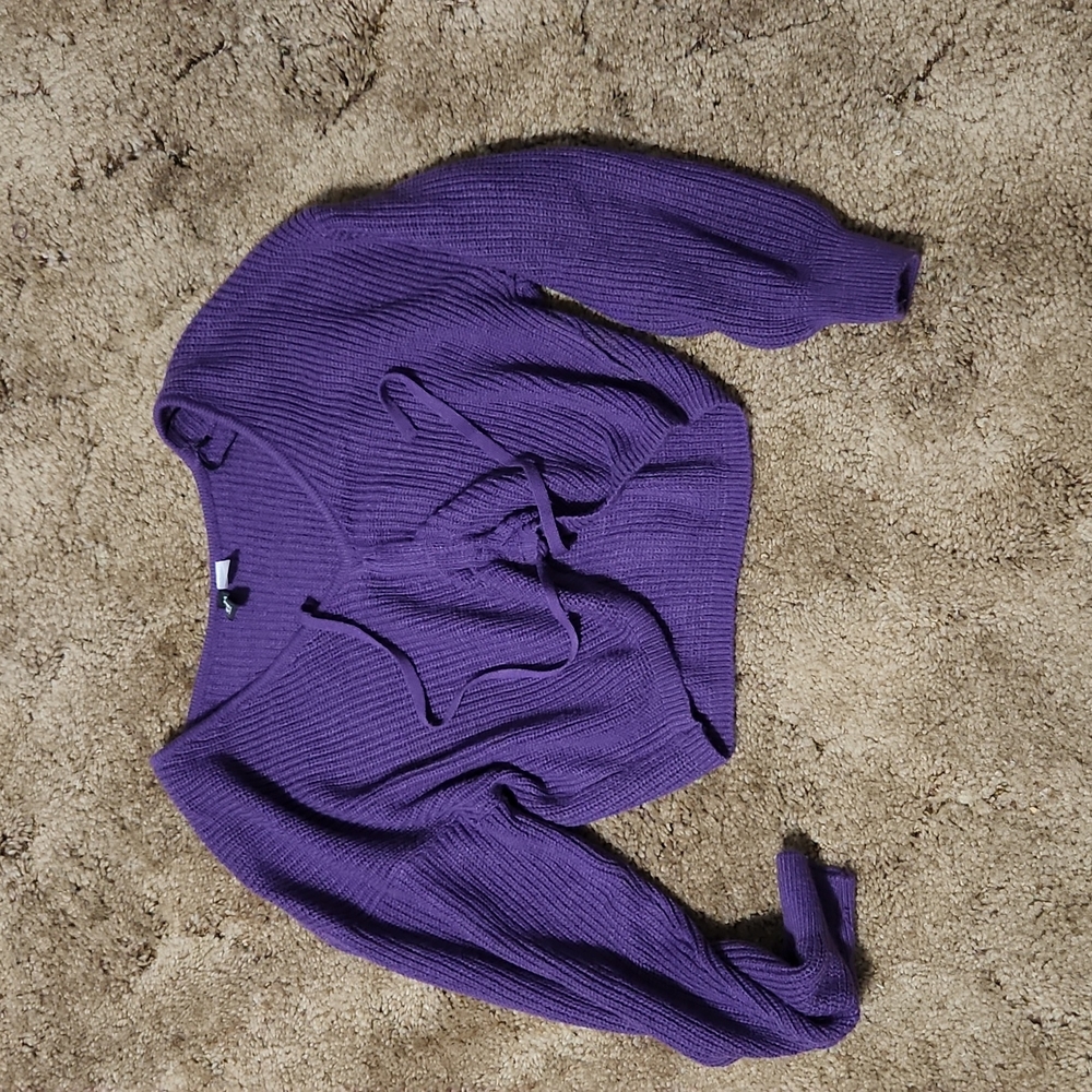 Purple sweater, medium